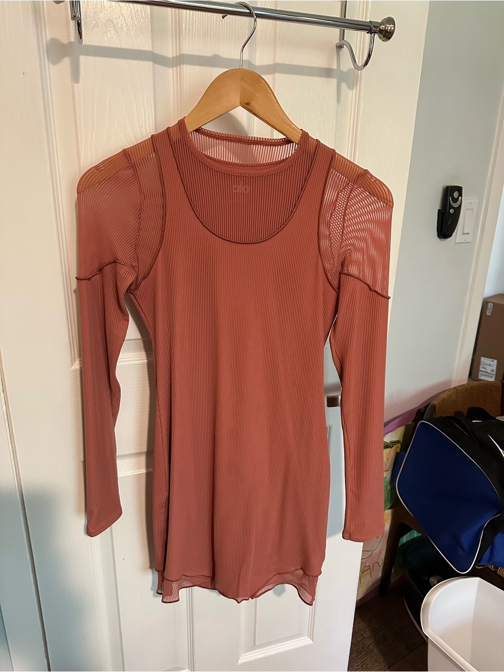 Alo Yoga Ribbed Bodycon Dress | Dusty Rose | Size Small — never worn!
